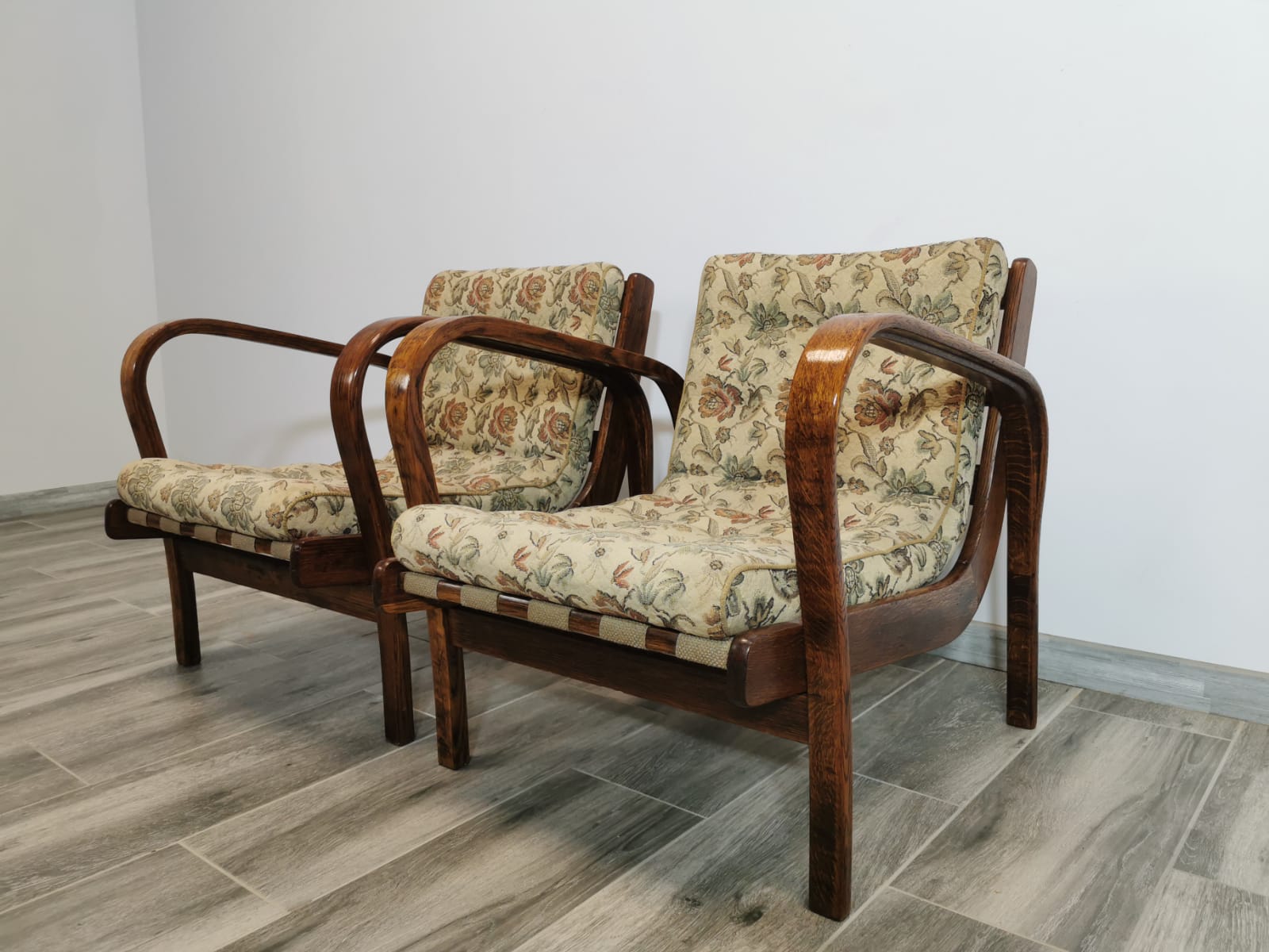 Armchairs by K. Kozelka & A. Kropacek, Set of 2, 1950
