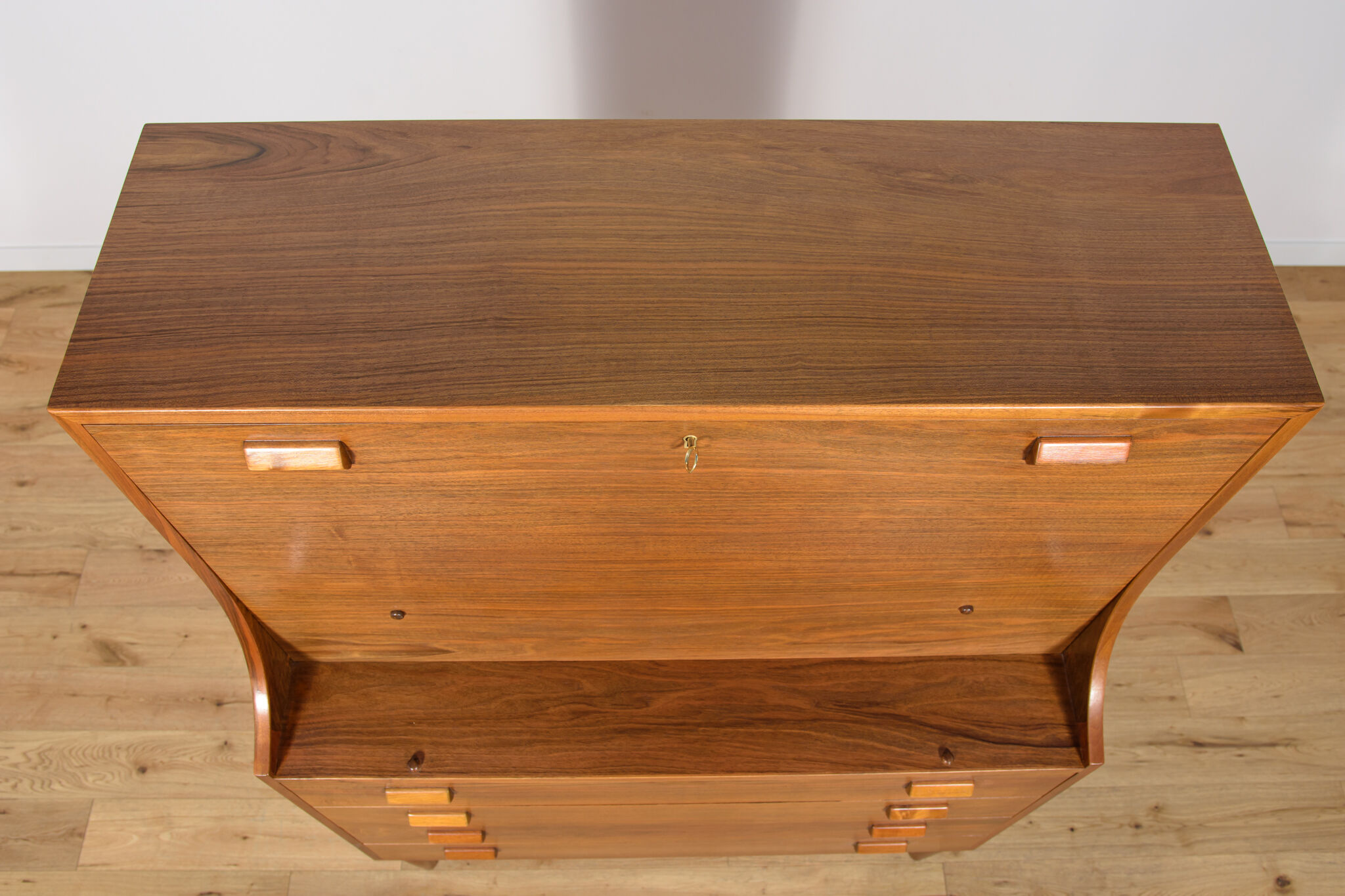 Mid-Century Danish Walnut Secretary by Borge Mogensen for Soborg Mobler, 1960s