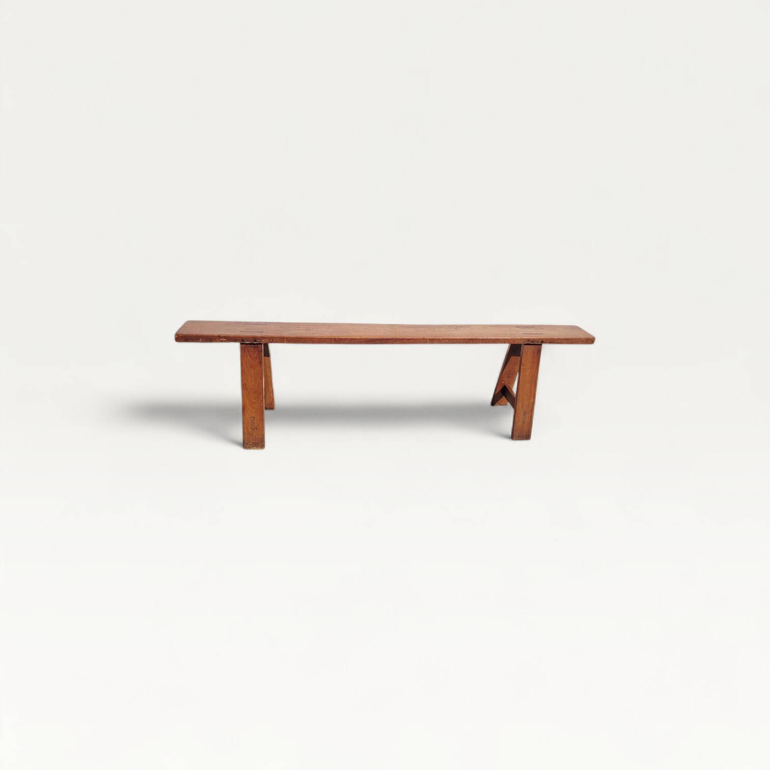 Old solid wood bench 167cm