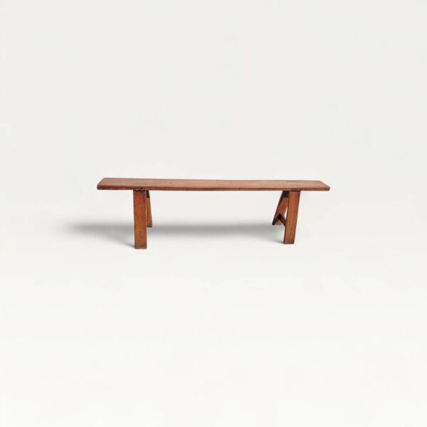 Banc ancien en bois massif 167cm
