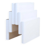 Magazine rack by Giotto Stoppino for Kartell white 4675, Italy 1970.