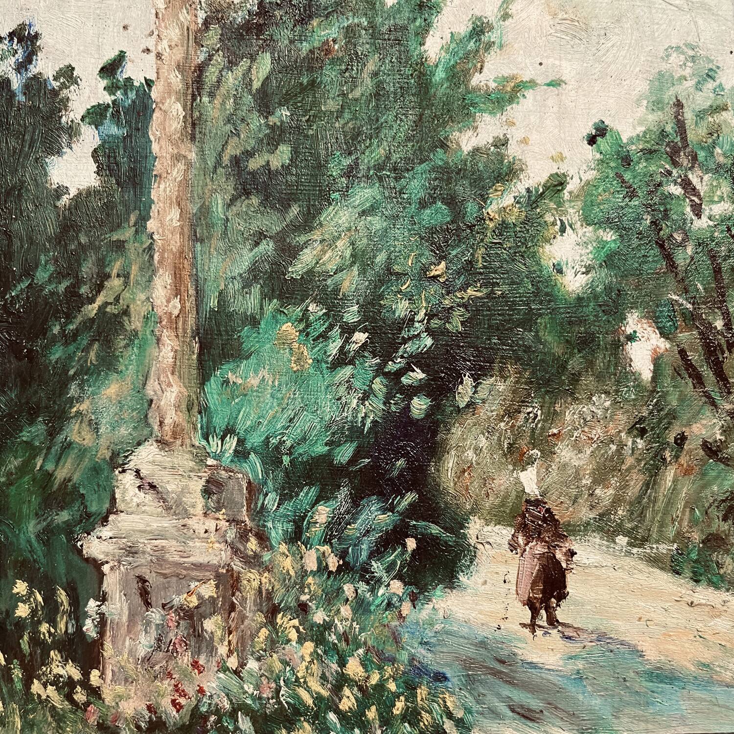 Tableau early 20th century "The Calvary"