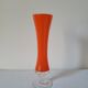 Vase soliflore en opaline orange