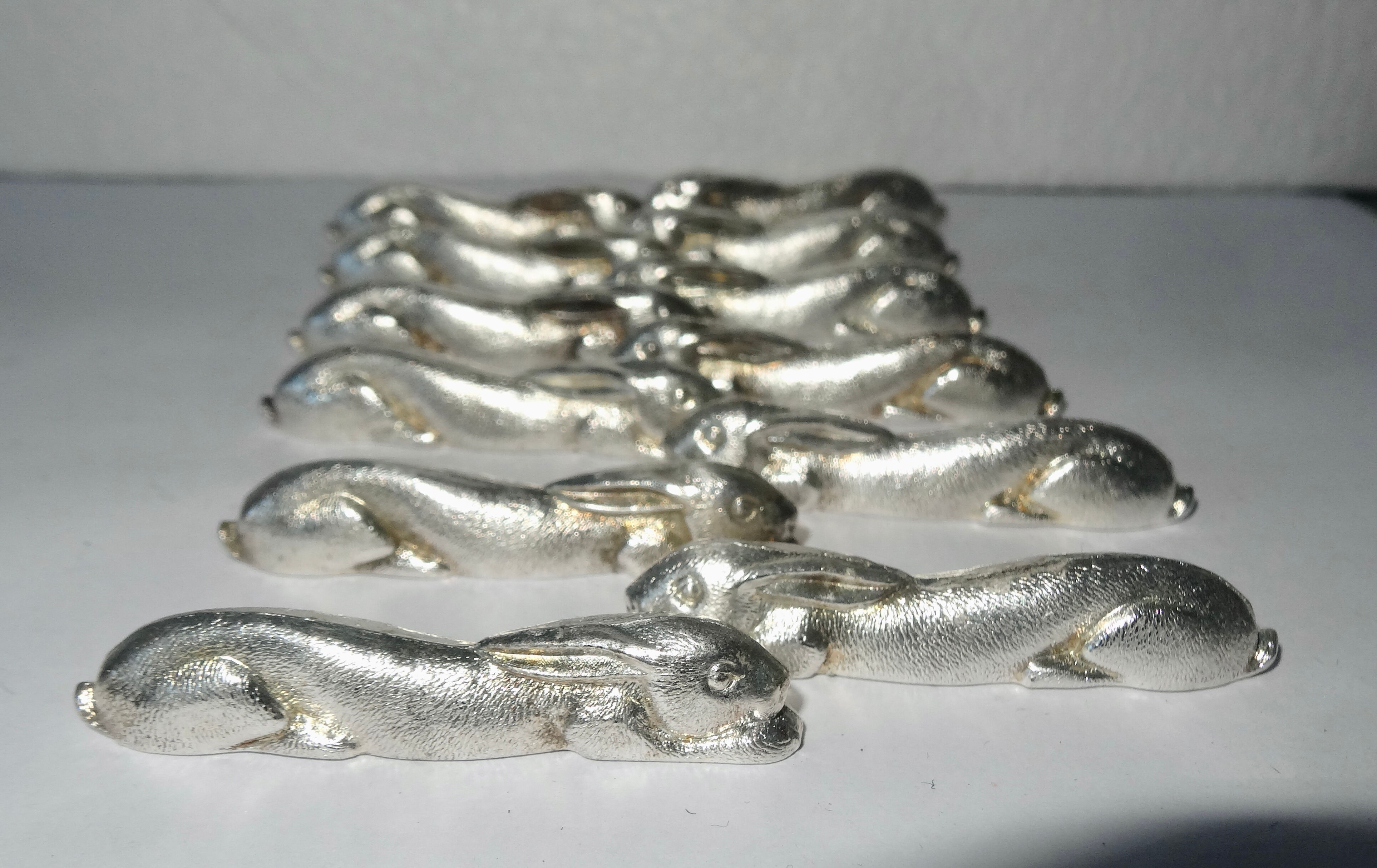 Porte couteaux art deco lapins