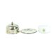 Silver Plated Butter Bowl Caviar Holder Maestri Italy Crystal