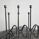 Set of 3 modern mid-century candle holders by Lino Sabattini