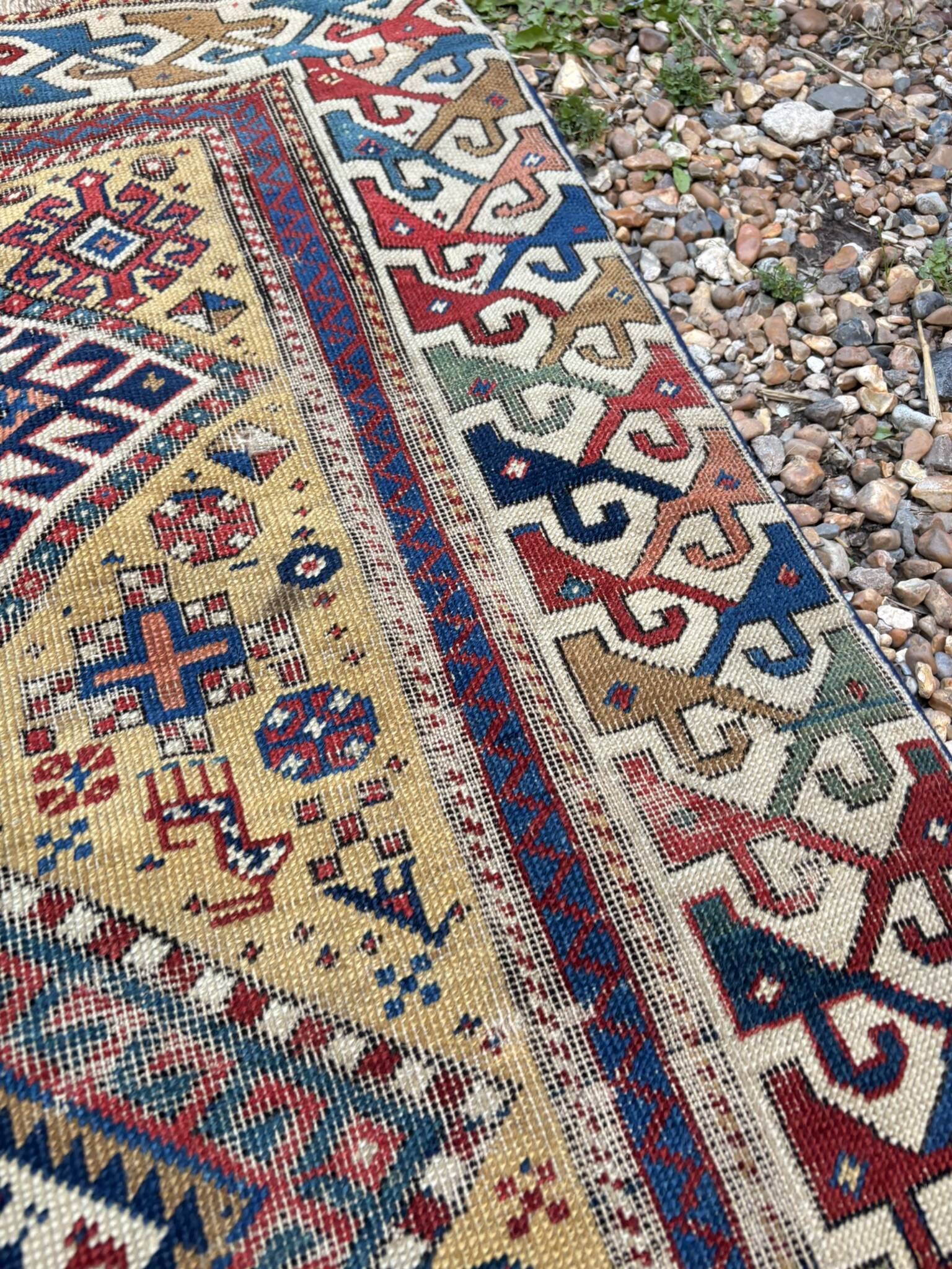 Persian Corridor Rug Antique Handwoven 85x340 Tribal Boho Turkish Kurdish