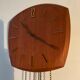Scandinavian style Junghans teak clock in the 70s