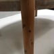 Brutalist pine extendable round dining table by Rainer Daumiller for Hirtshals Savvaerk 1970s