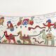 Vintage embroidered cushion cover 46x89 cm
