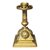 Antique Candle Holder Gilded Bronze Chandelier Decor Chimera Griffin Dragon