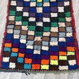 Unique Moroccan Rug-Vintage Art Deco Rug-The Rarest Moroccan Rug-Home Decor