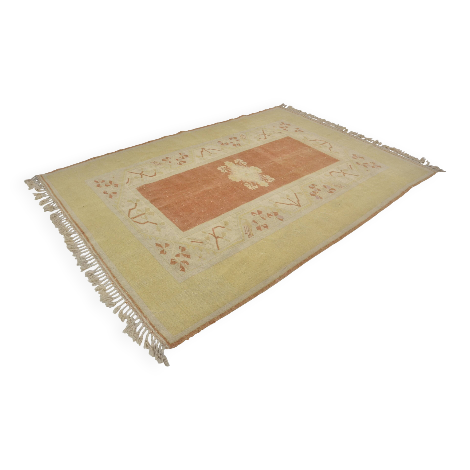 Neutral Vintage Handknotted Rug sku 2386
