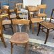 Lot 25 chaises bistrot restaurant bois courbé vintage