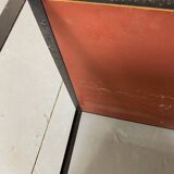 Mid-Century White Laminate and Black Steel Rolling End / Side Table by George Nelson for Herman Miller, 1950s