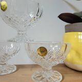 Set of 3 Longchamp ice cream cups from Cristal d'Arques