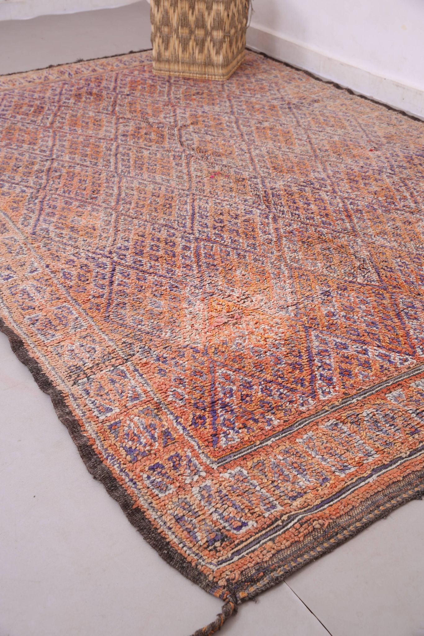 Vintage Beni Mguild Rug 201 x 301 cm - Berber Wool Rug - Handmade Boho Rug
