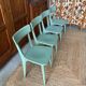 Lot de 4 chaises bistrot vertes