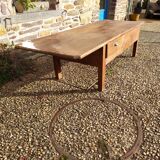 Large farmhouse coffee table, old table