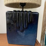 Ceramic lamp and rope 70s