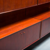 German Rosewood Modular Wall Shelves by IDEE Mobel, 1960s, Set of 25