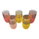 Set of 5 granita orangeade glasses 20cl