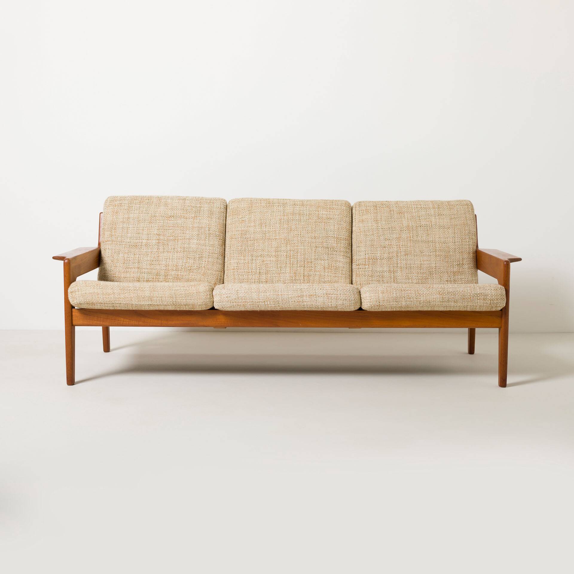 3 seater Mid-century Modern Teak sofa by Arne Wahl Iversen for Komfort