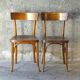 Lot de 2 chaises Thonet 1960 bois