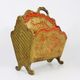 Vintage florentine gold and red plastic magazine holders years 70