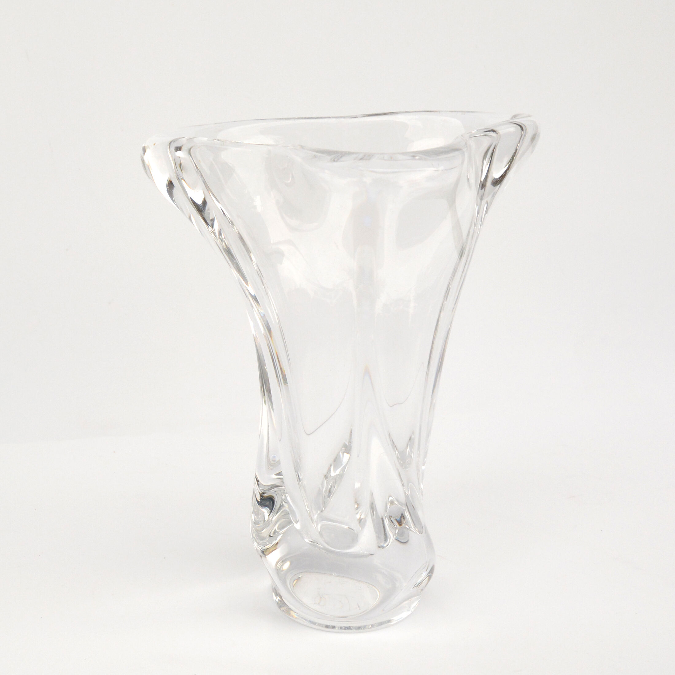 Crystal Vase, Art Vannes, France, 1970s