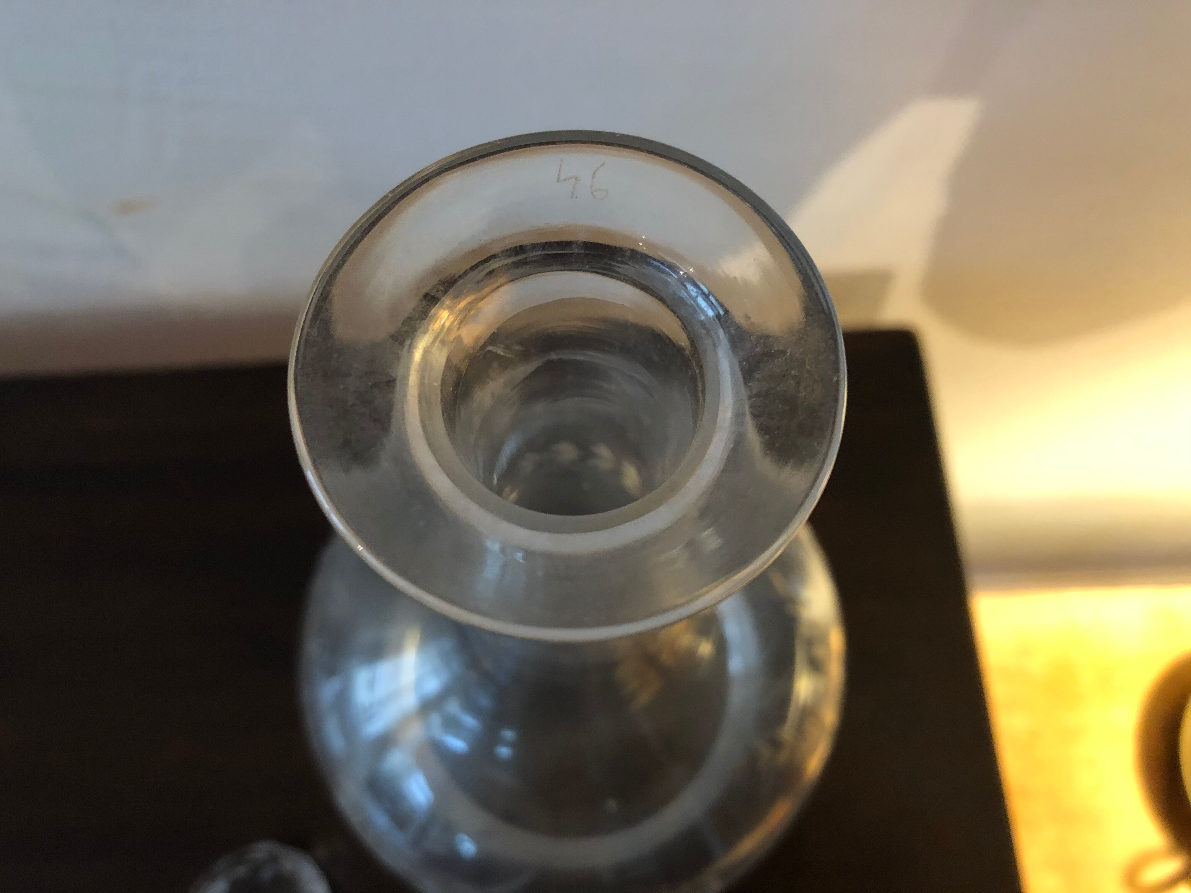 Carafe Baccarat and six matching glasses