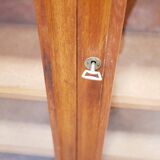 Vintage wooden glass bookcase cabinet