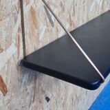 Scandinavian brass and teak shelf