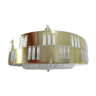 Original Chandelier Ceiling Design 1970 Vintage Plexi Glass