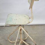 Chaise d'atelier industriel