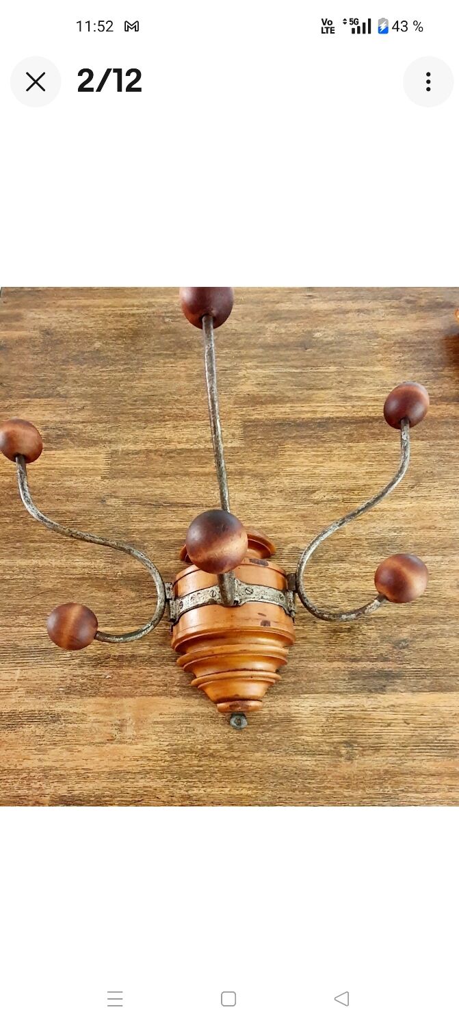 Bentwood/1900s style wall-mounted coat rack