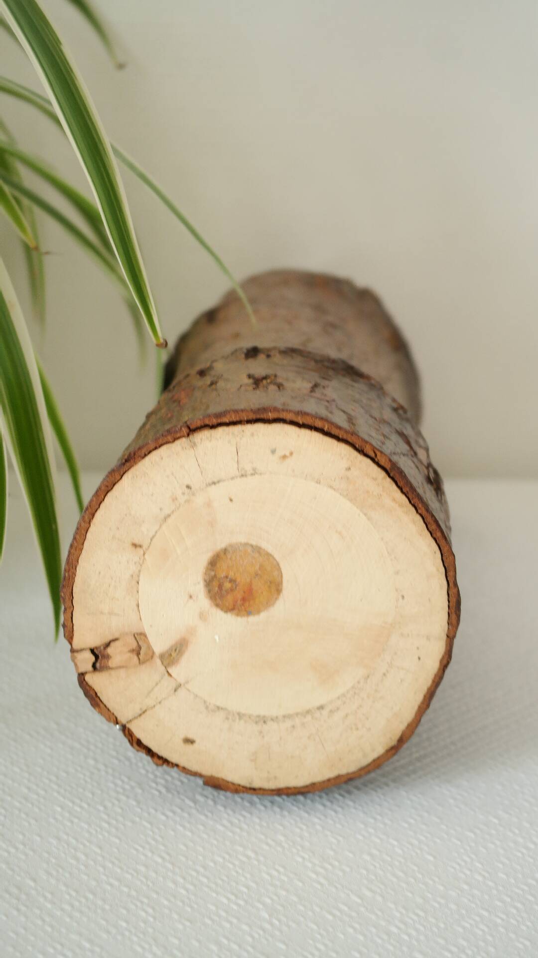 Primitive vintage wooden vase