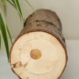 Vase primitif bois vintage