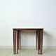 Scandinavian Modern Rosewood Nesting Tables with Drumstick Legs
