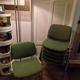 Suite of 6 DSC 106 chairs by Giancarlo Piretti for Castelli / Anonima.