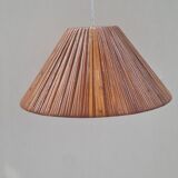 Vintage wicker pendant light