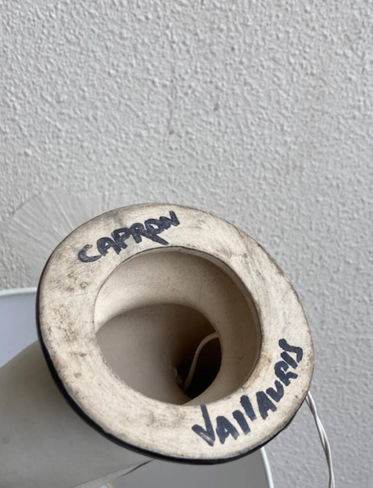 Roger Capron ceramic lamp 1950