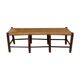 Rustic wood and straw bench