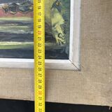 Signed Impressionist painting – Busy street scene