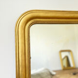 Miroir ancien Louis-Philippe perlé 108 × 78cm