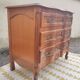 Small cherry crossbow chest of drawers, Regency/Louis XV style