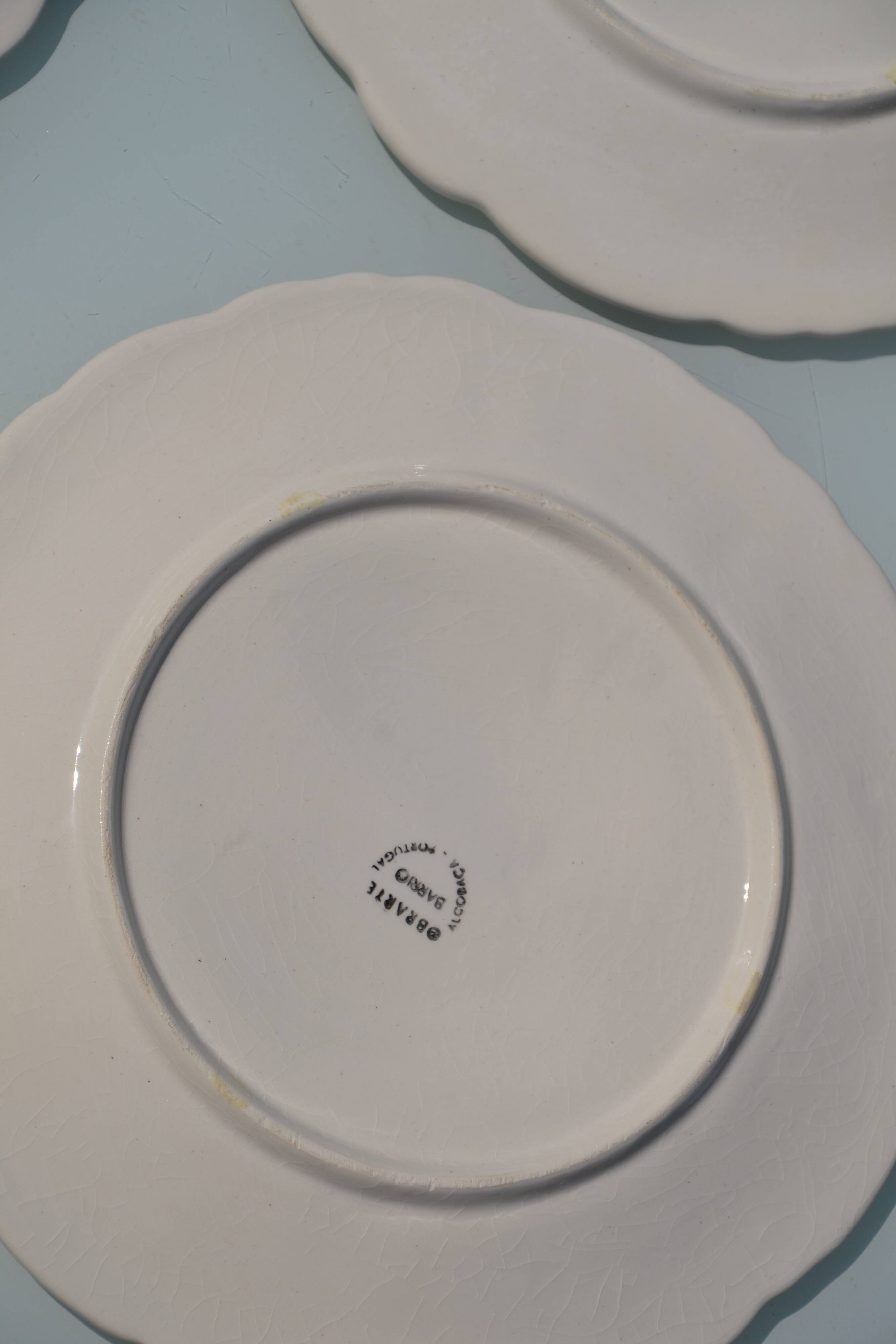 Dessert plates "lemon" in slipware