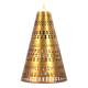 Hans Bergström brass ceiling light, conical shape Ateljé Lyktan 1950s