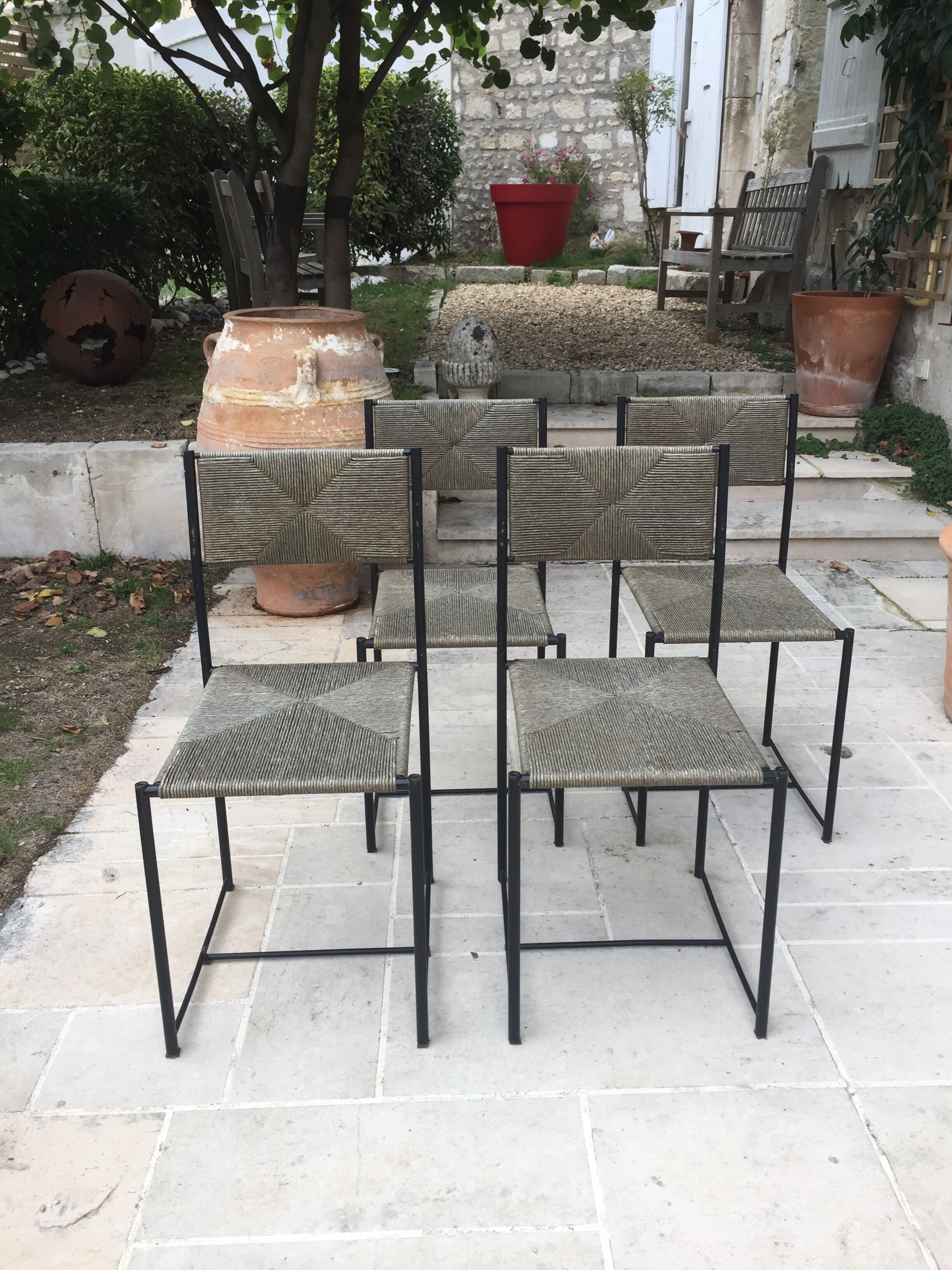 Series of 4 chairs paludis chair 150