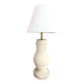Stone lamp, fabric cable 2M, cotton shade